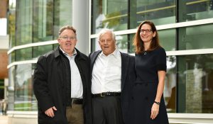 Dr. John Street, Bob Saunders and Dr. Nadia Zalunardo.