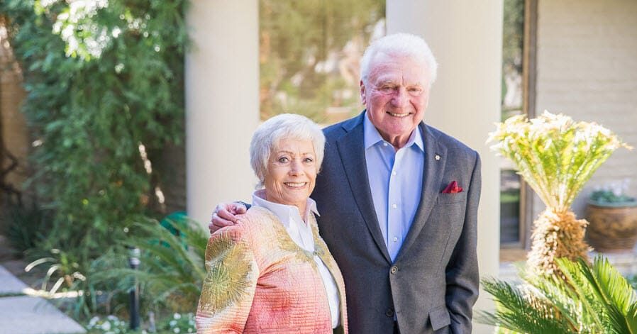 Frances and Samuel Belzberg at SFU in May 2016